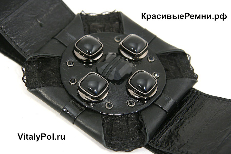 Ремень на талию широкий из кожи угря. Дизайнерская пряжка. Черный. Ремень на талию широкий из кожи угря. Дизайнерская пряжка. Черный.