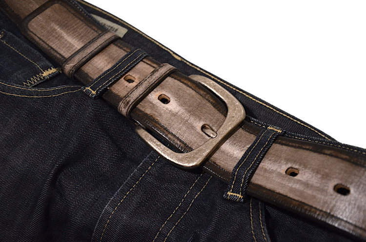 Мужской широкий ремень в джинсы. Серый. Ширина 5 см.  